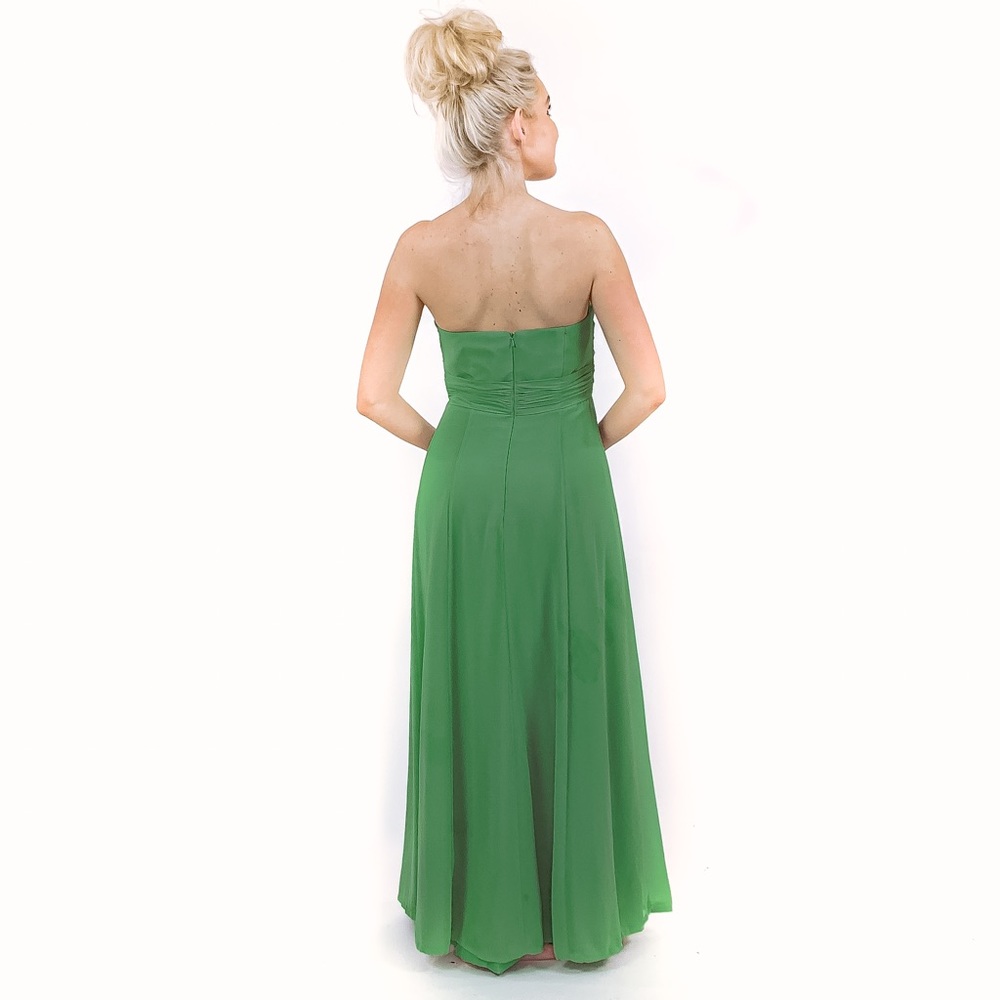 Green Homecoming Pageant Prom Bridesmaid Dress - Picture 6 of 8